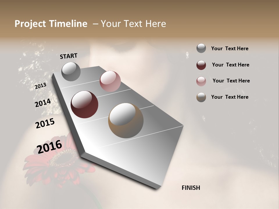 Portrait Curly Hair Studio PowerPoint Template