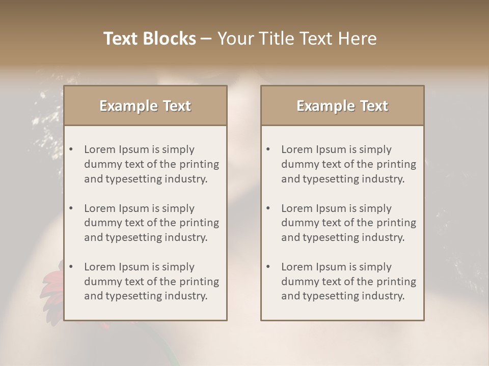 Portrait Curly Hair Studio PowerPoint Template