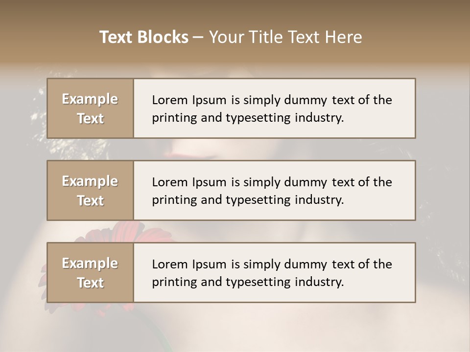 Portrait Curly Hair Studio PowerPoint Template