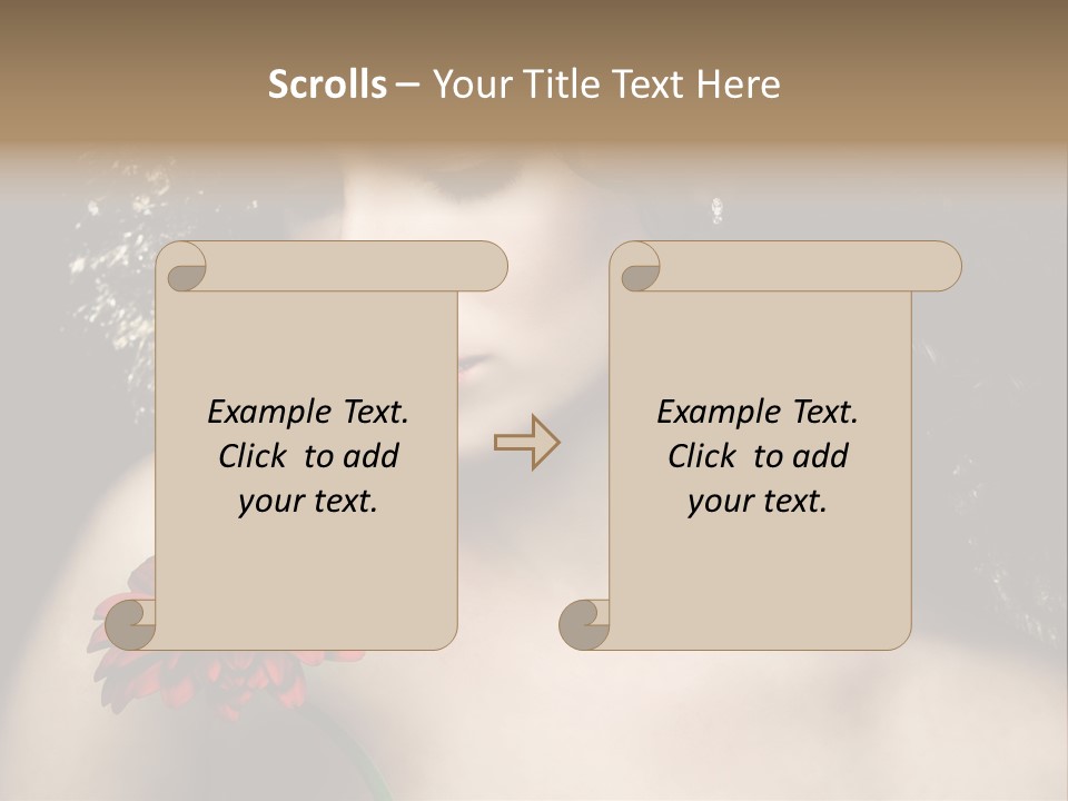 Portrait Curly Hair Studio PowerPoint Template