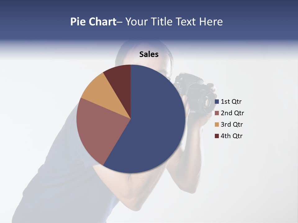 Glasses Person Holding PowerPoint Template