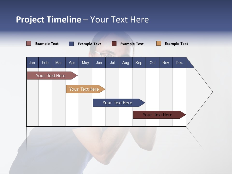 Glasses Person Holding PowerPoint Template
