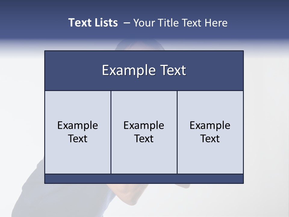 Glasses Person Holding PowerPoint Template