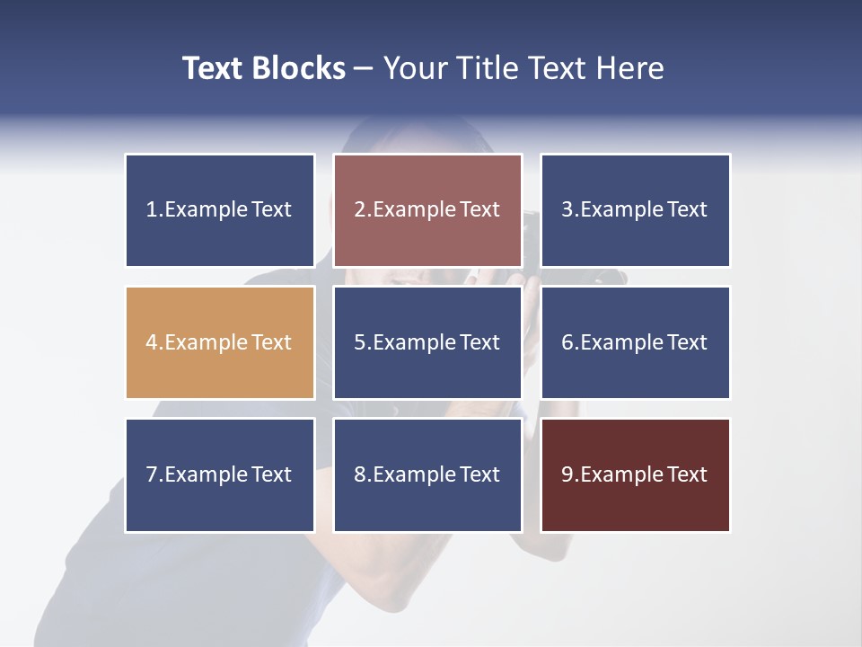 Glasses Person Holding PowerPoint Template