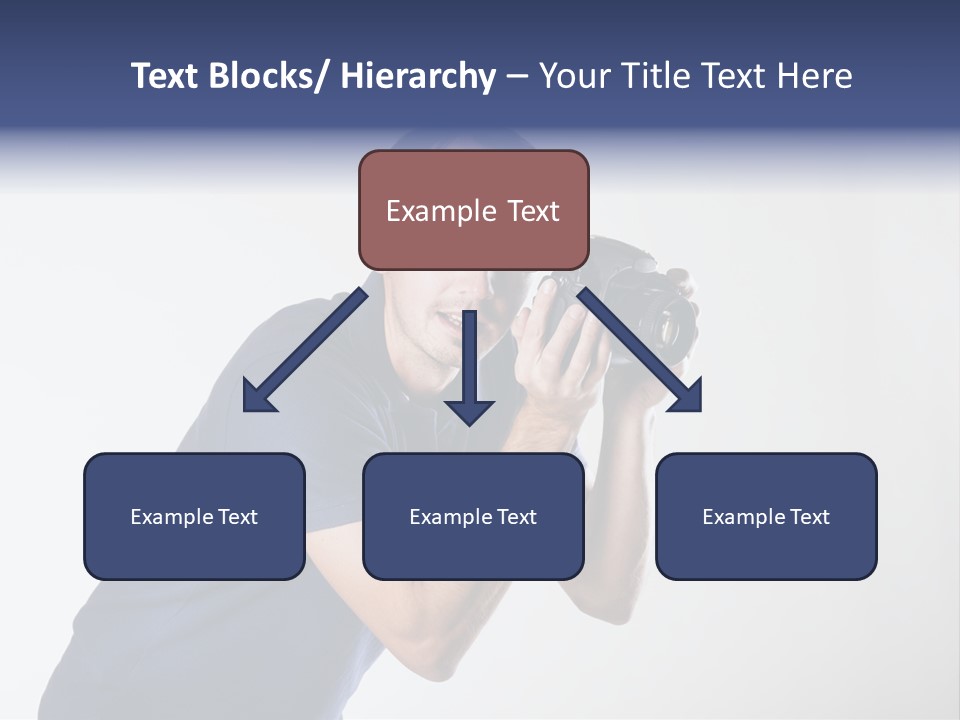 Glasses Person Holding PowerPoint Template