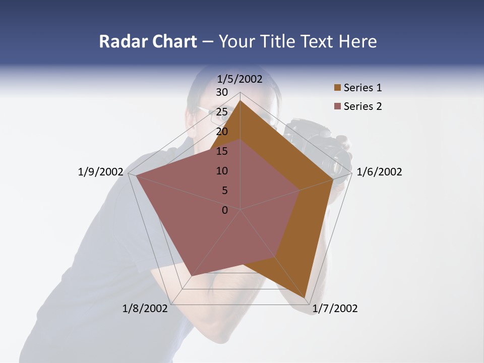 Glasses Person Holding PowerPoint Template