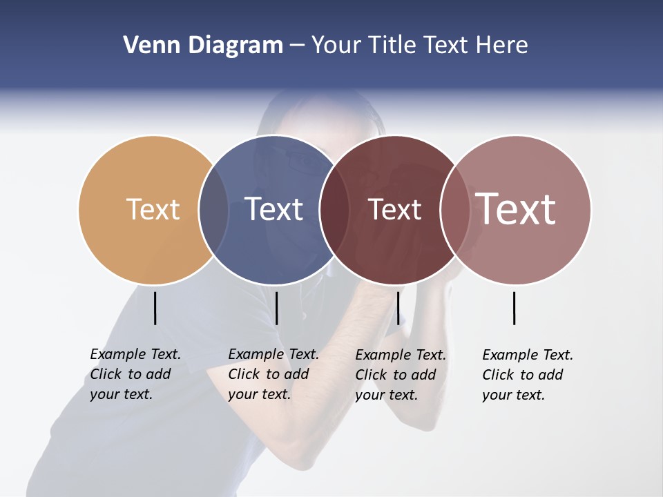 Glasses Person Holding PowerPoint Template