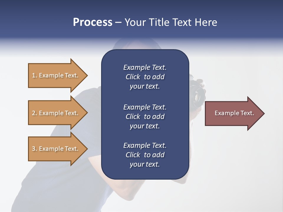 Glasses Person Holding PowerPoint Template