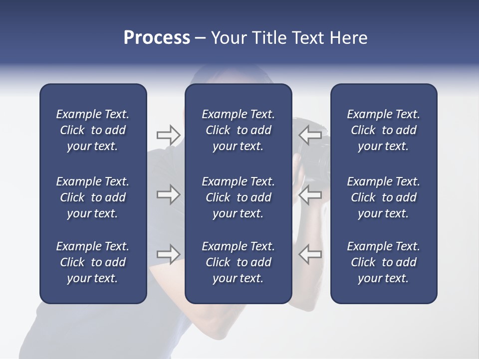 Glasses Person Holding PowerPoint Template