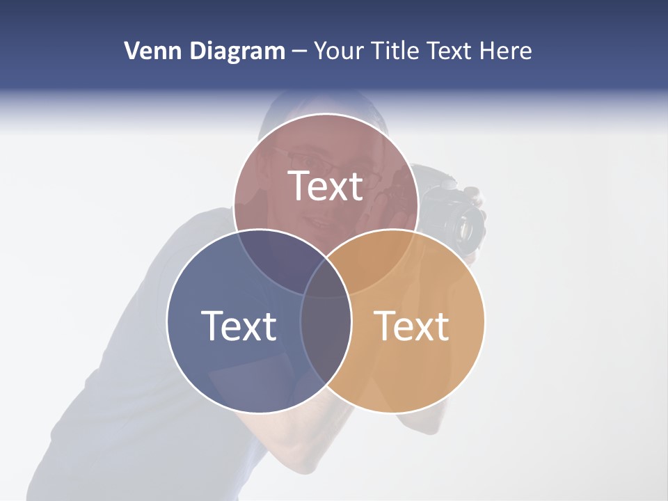 Glasses Person Holding PowerPoint Template