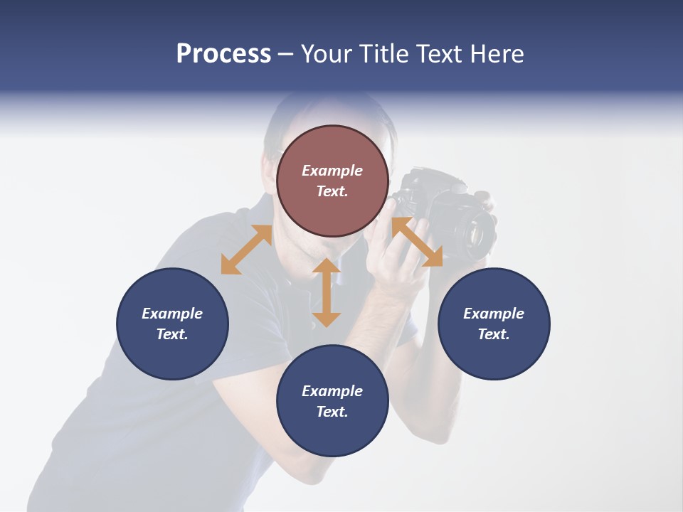 Glasses Person Holding PowerPoint Template