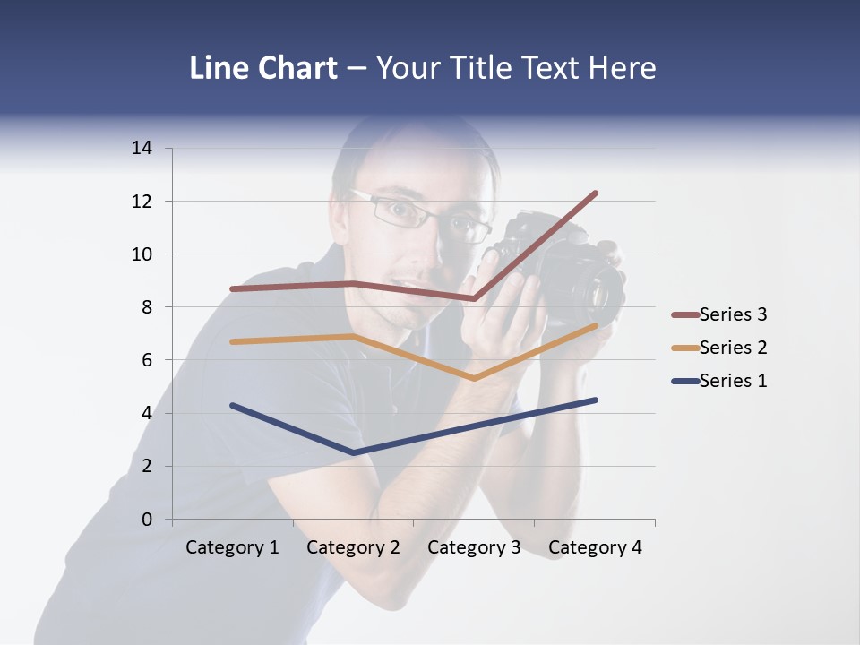 Glasses Person Holding PowerPoint Template
