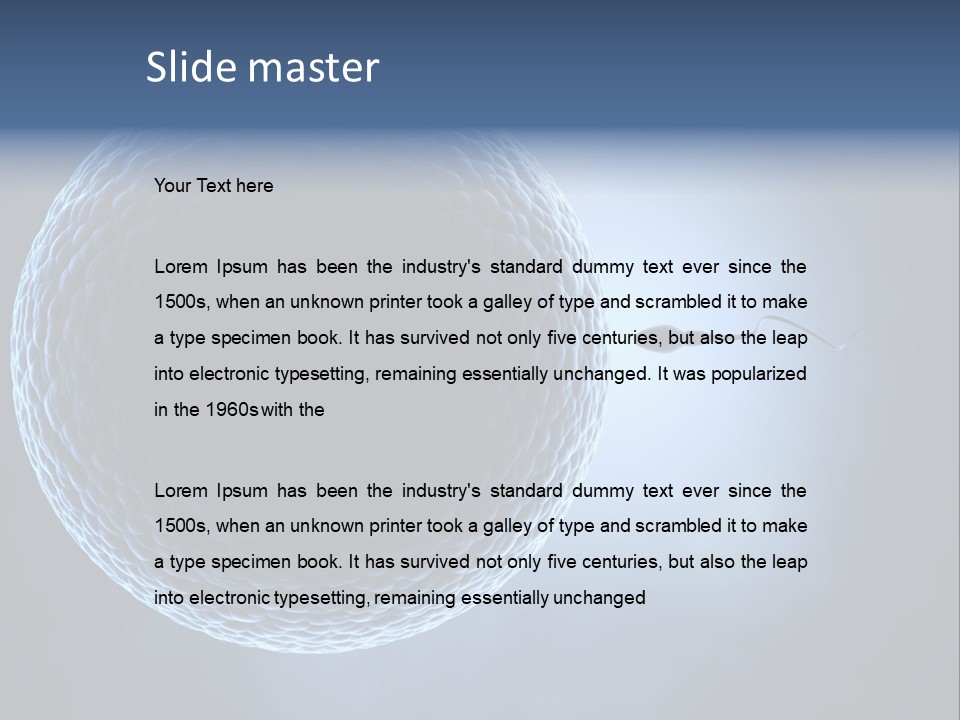 Render Female Micro PowerPoint Template