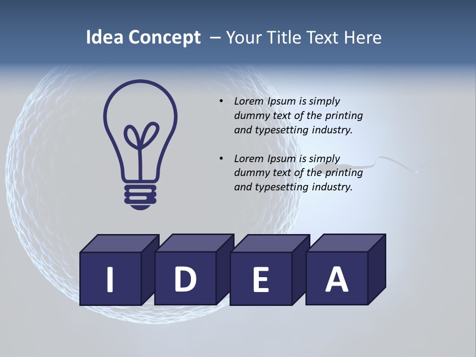 Render Female Micro PowerPoint Template