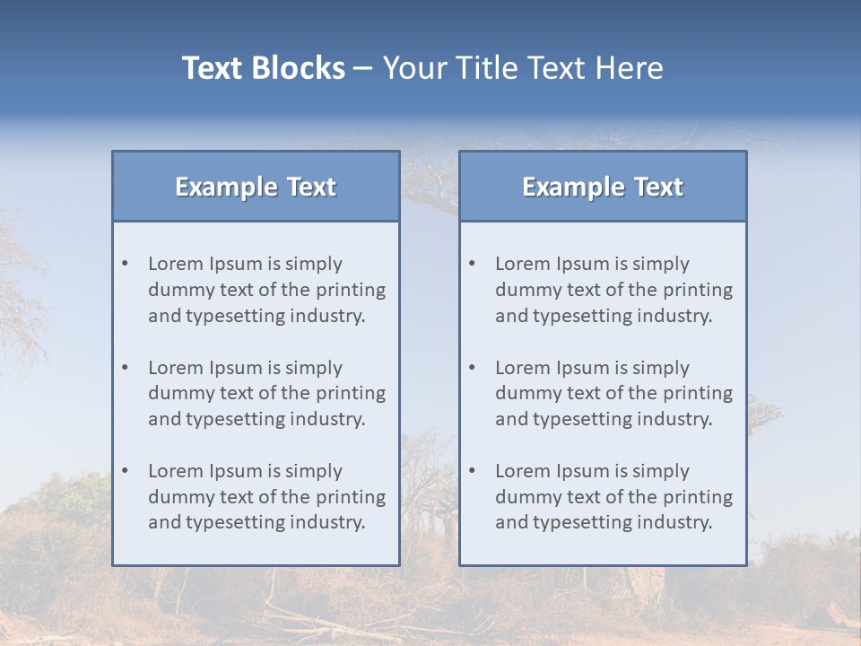 Wild Savanna Safari PowerPoint Template