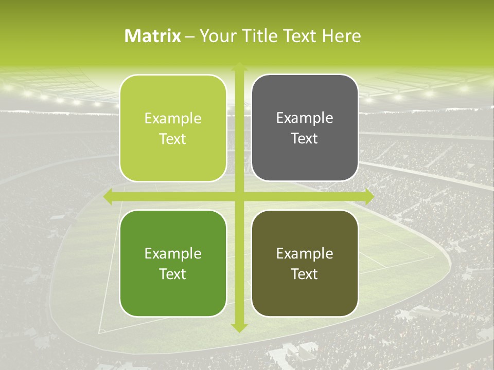 Grass Blue Football PowerPoint Template