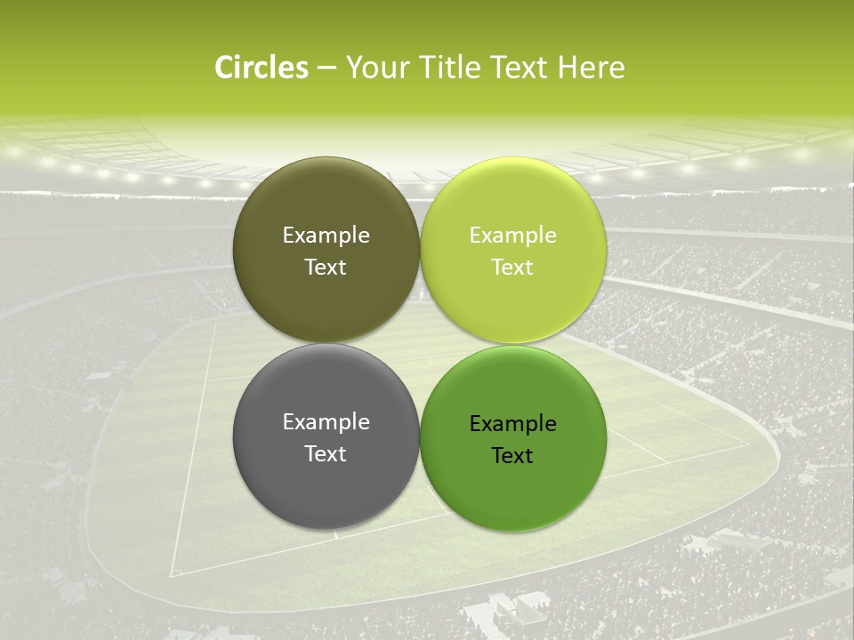 Grass Blue Football PowerPoint Template