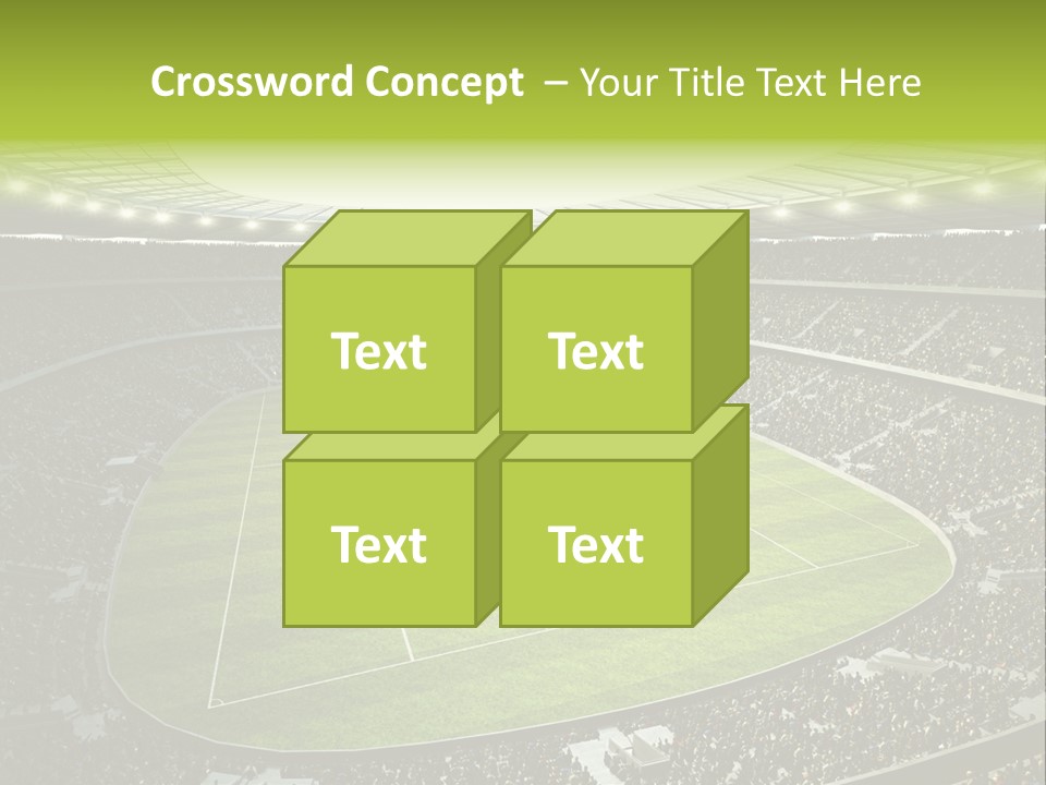 Grass Blue Football PowerPoint Template