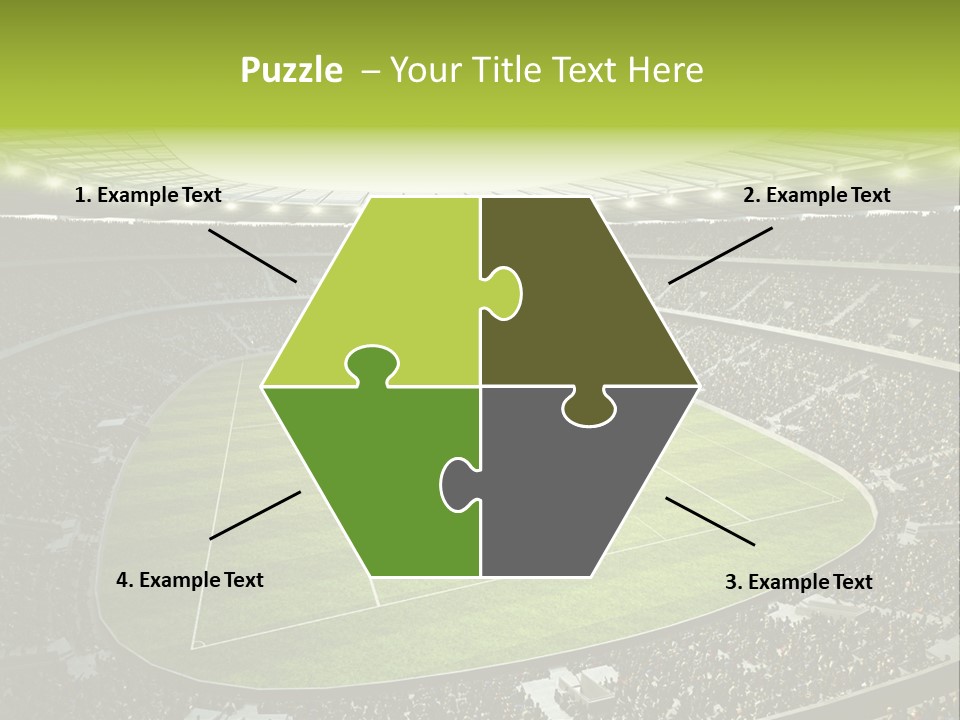 Grass Blue Football PowerPoint Template