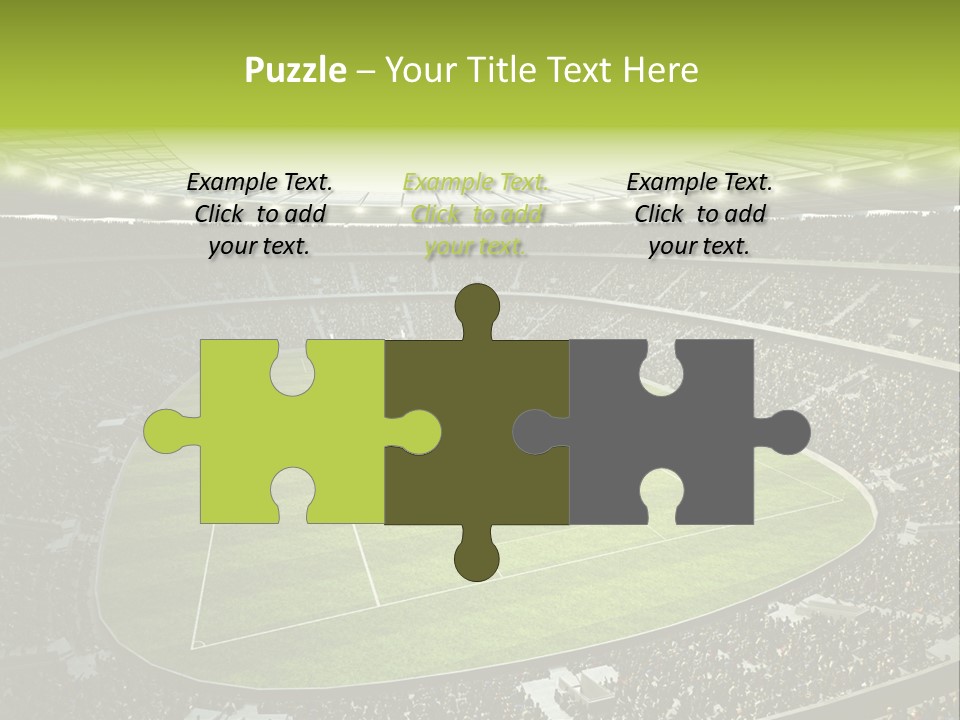 Grass Blue Football PowerPoint Template