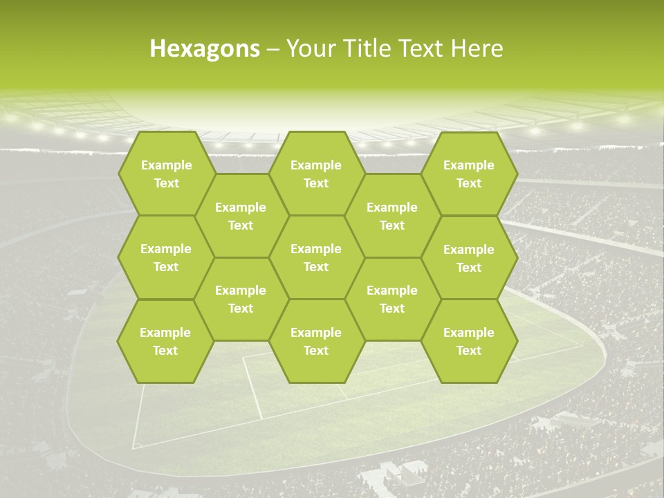 Grass Blue Football PowerPoint Template