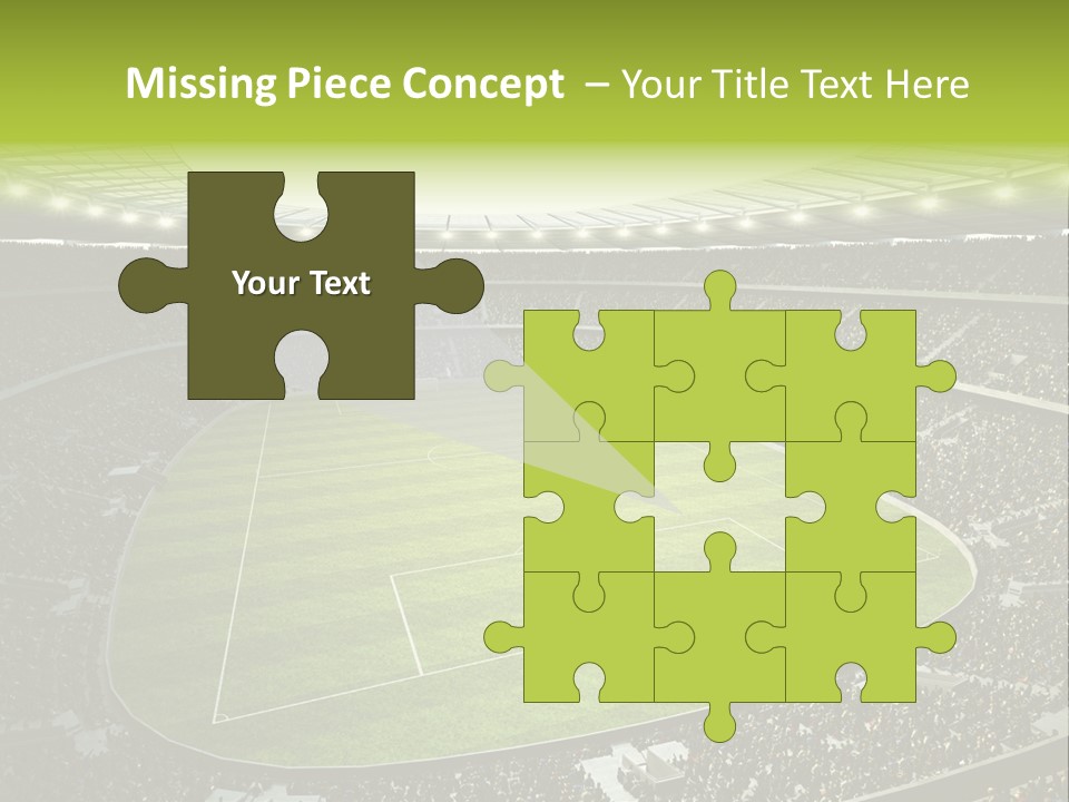 Grass Blue Football PowerPoint Template