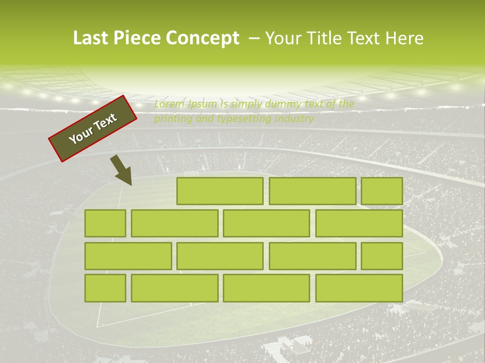 Grass Blue Football PowerPoint Template