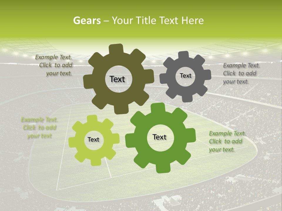 Grass Blue Football PowerPoint Template