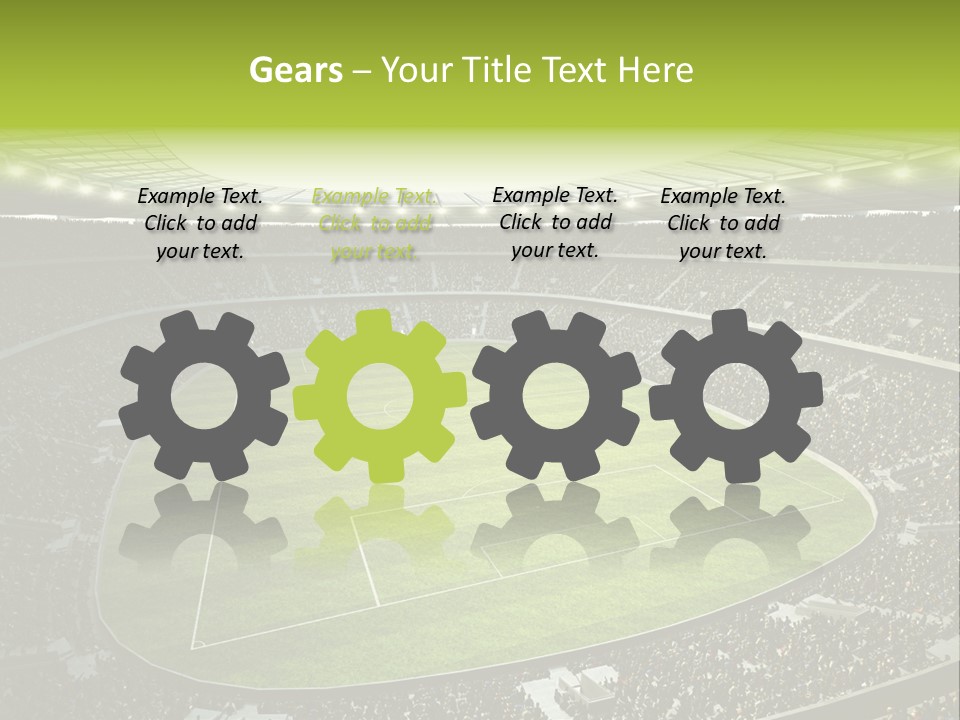 Grass Blue Football PowerPoint Template