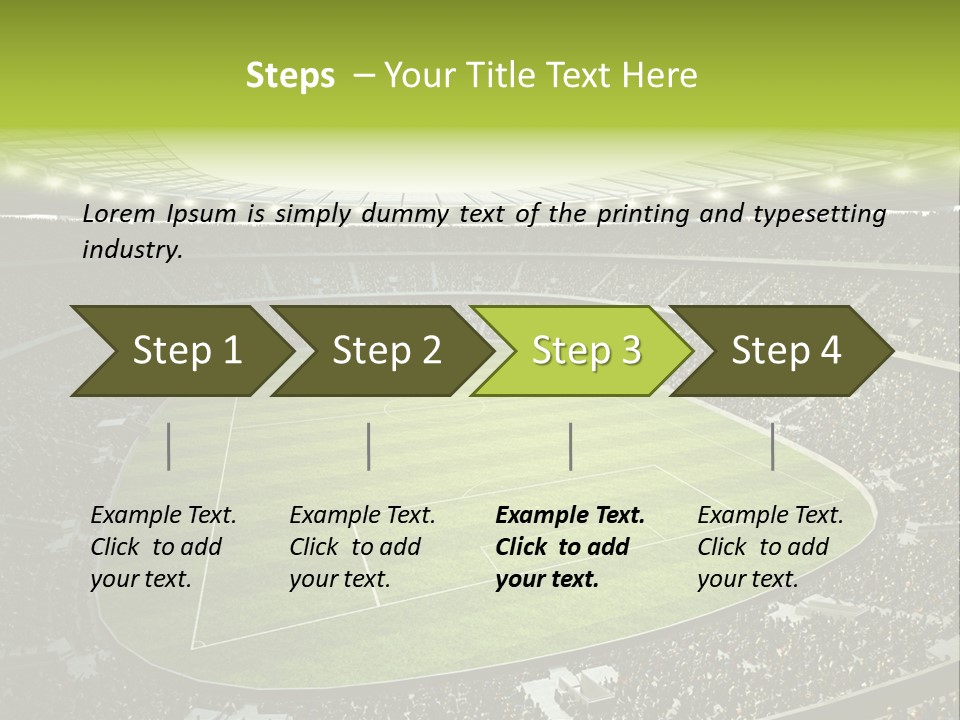 Grass Blue Football PowerPoint Template