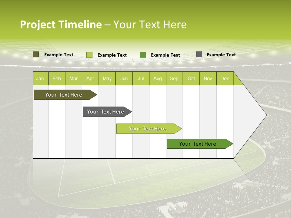 Grass Blue Football PowerPoint Template