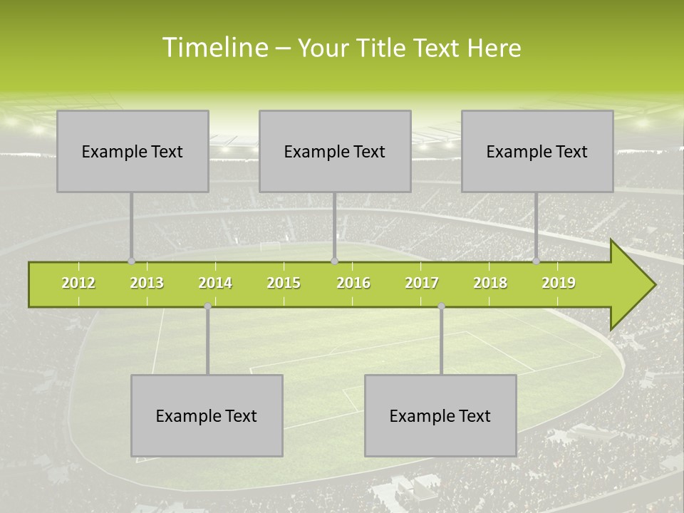 Grass Blue Football PowerPoint Template