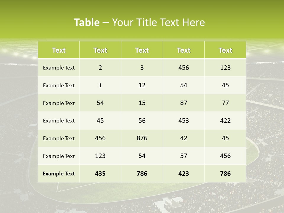Grass Blue Football PowerPoint Template