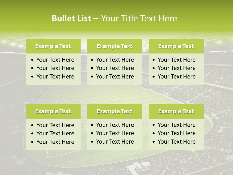 Grass Blue Football PowerPoint Template