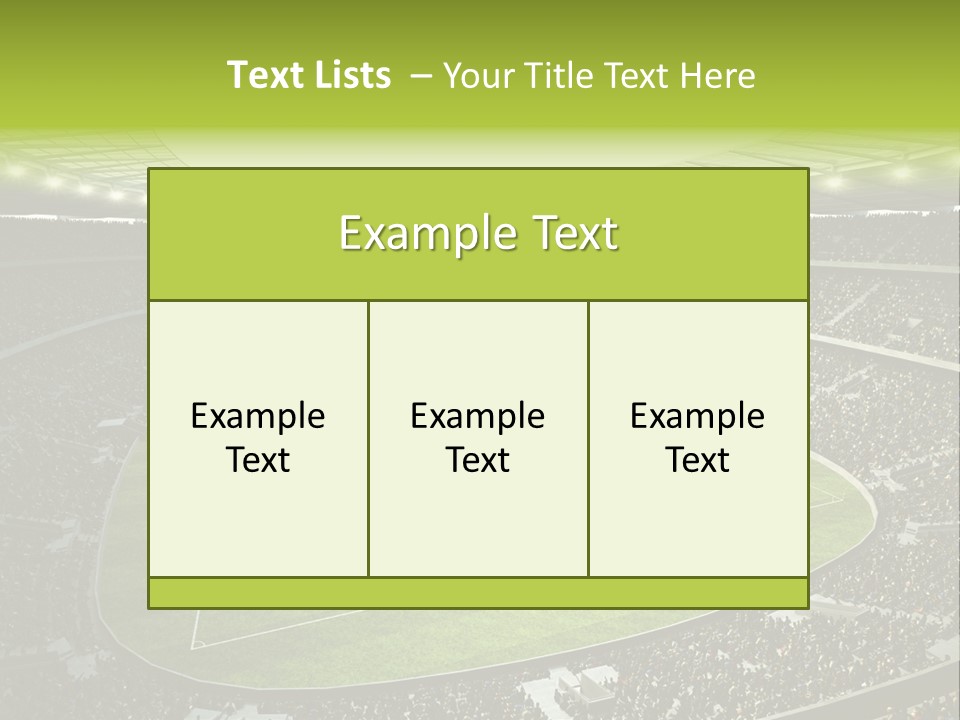 Grass Blue Football PowerPoint Template