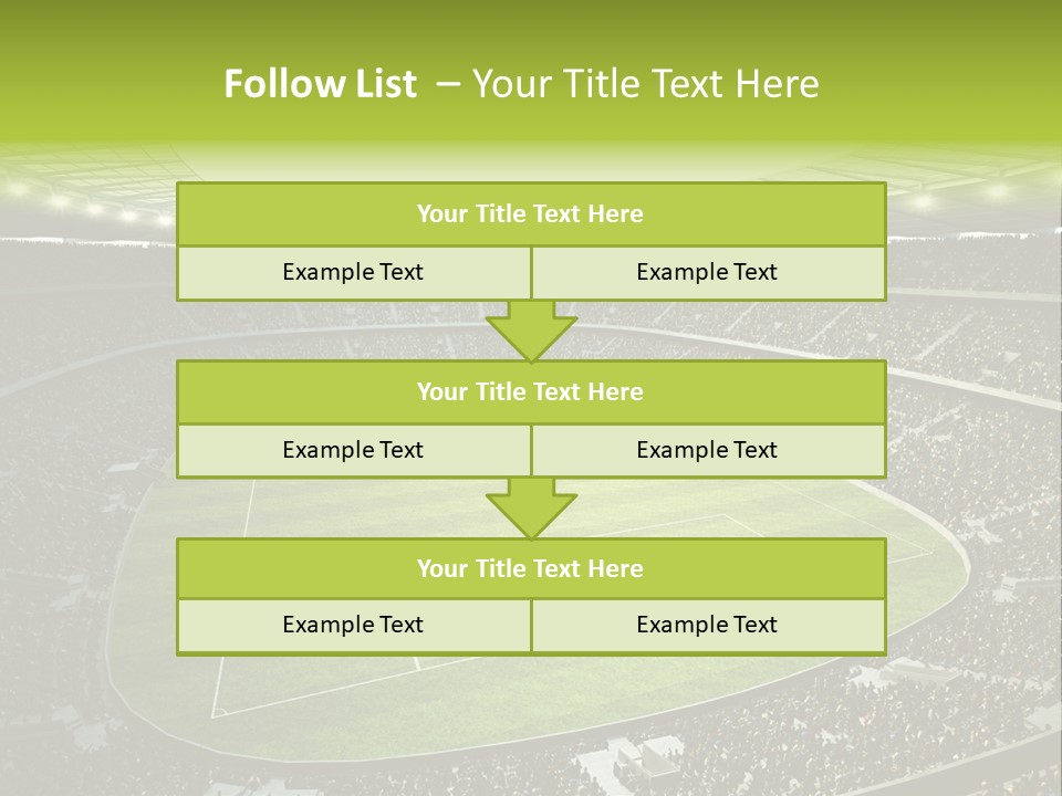Grass Blue Football PowerPoint Template