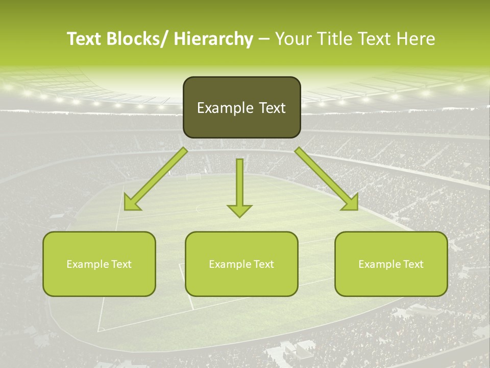 Grass Blue Football PowerPoint Template