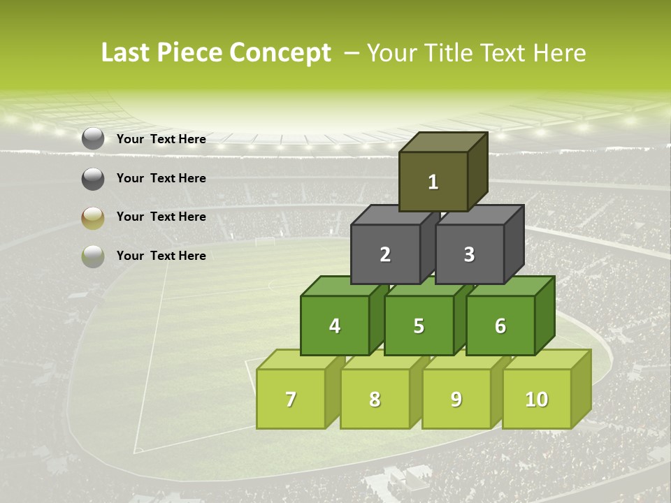 Grass Blue Football PowerPoint Template