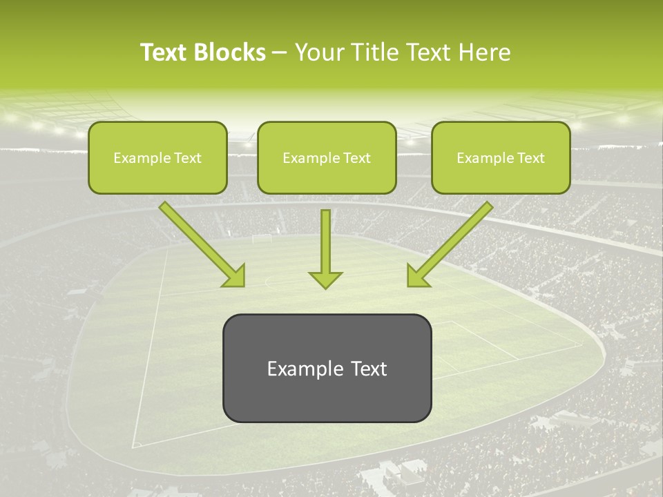 Grass Blue Football PowerPoint Template