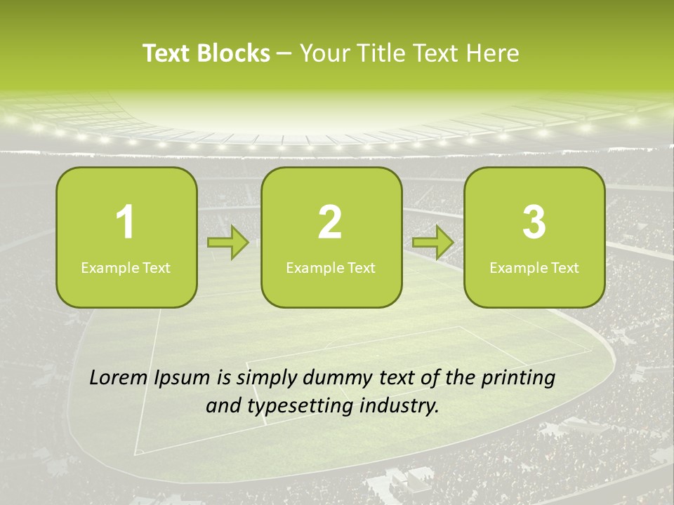 Grass Blue Football PowerPoint Template