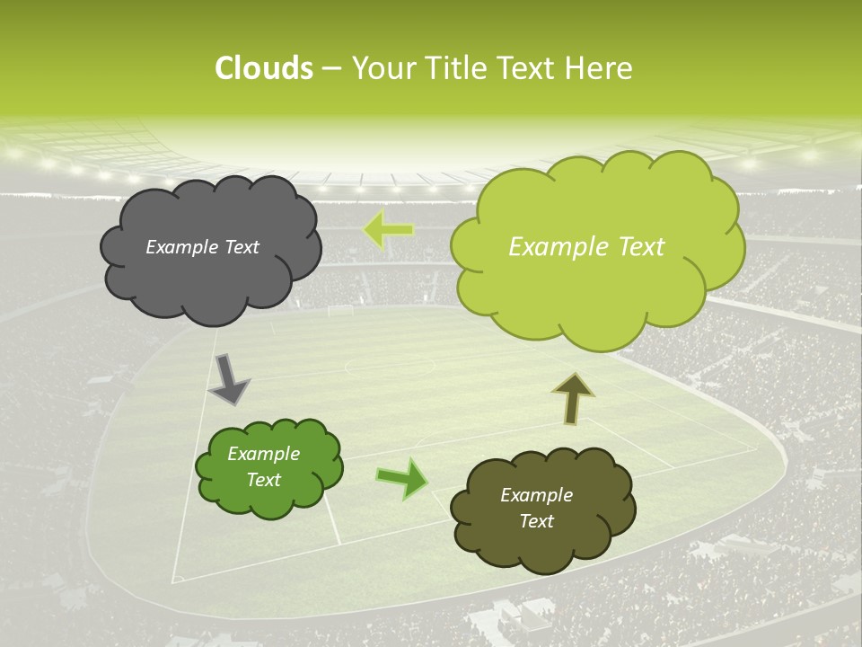 Grass Blue Football PowerPoint Template