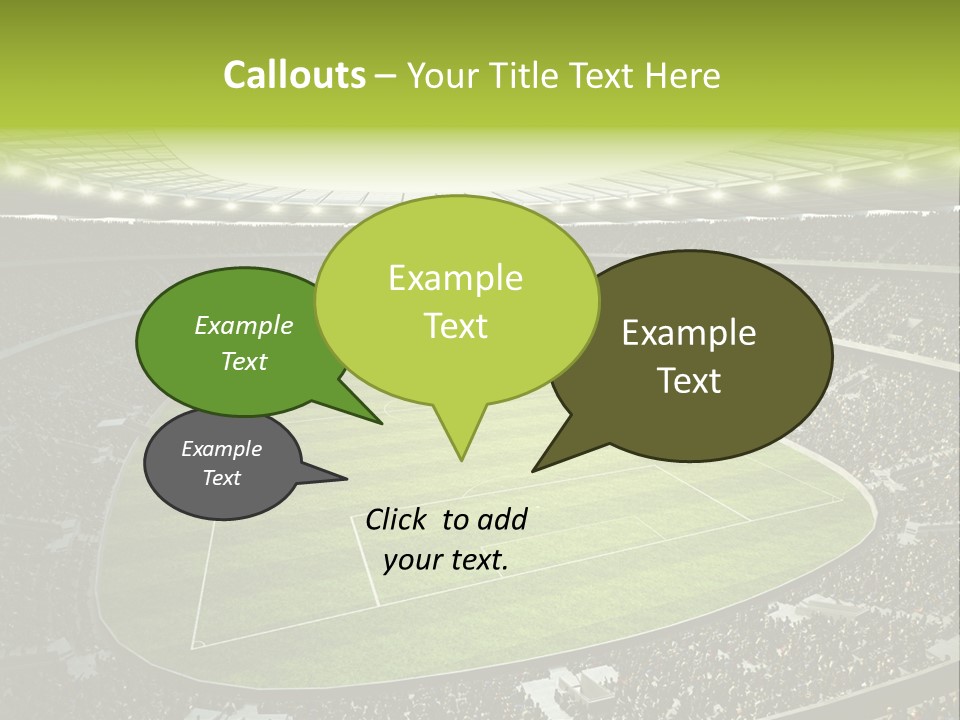 Grass Blue Football PowerPoint Template