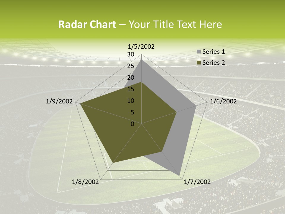 Grass Blue Football PowerPoint Template
