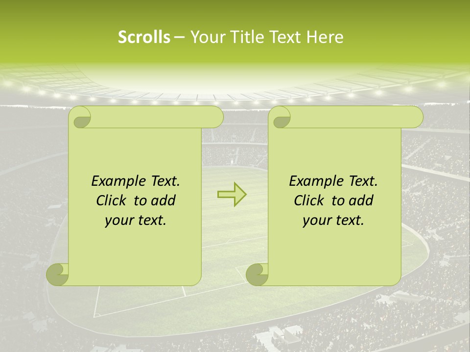 Grass Blue Football PowerPoint Template
