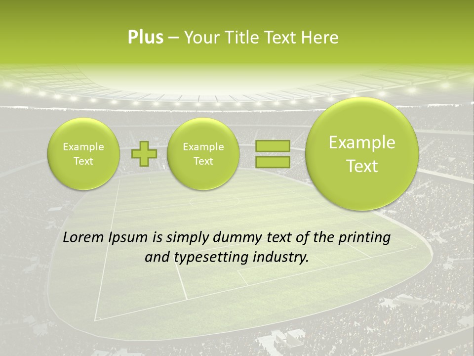 Grass Blue Football PowerPoint Template