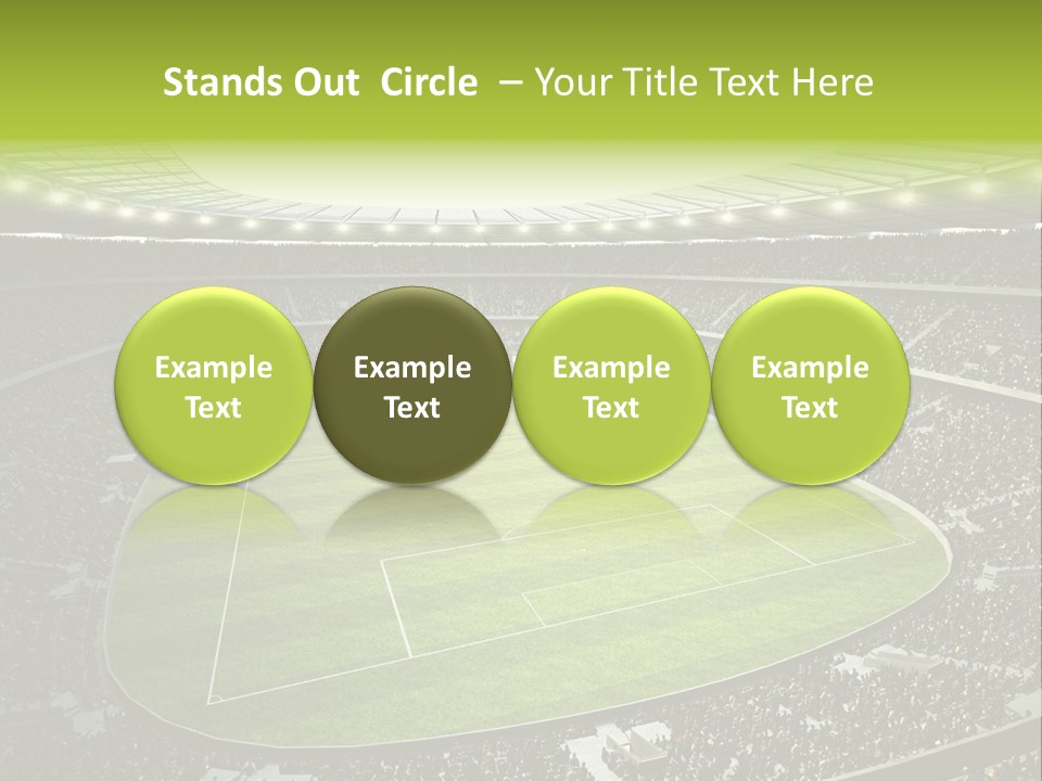 Grass Blue Football PowerPoint Template