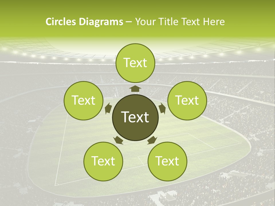 Grass Blue Football PowerPoint Template