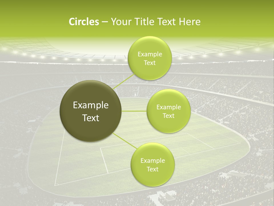 Grass Blue Football PowerPoint Template