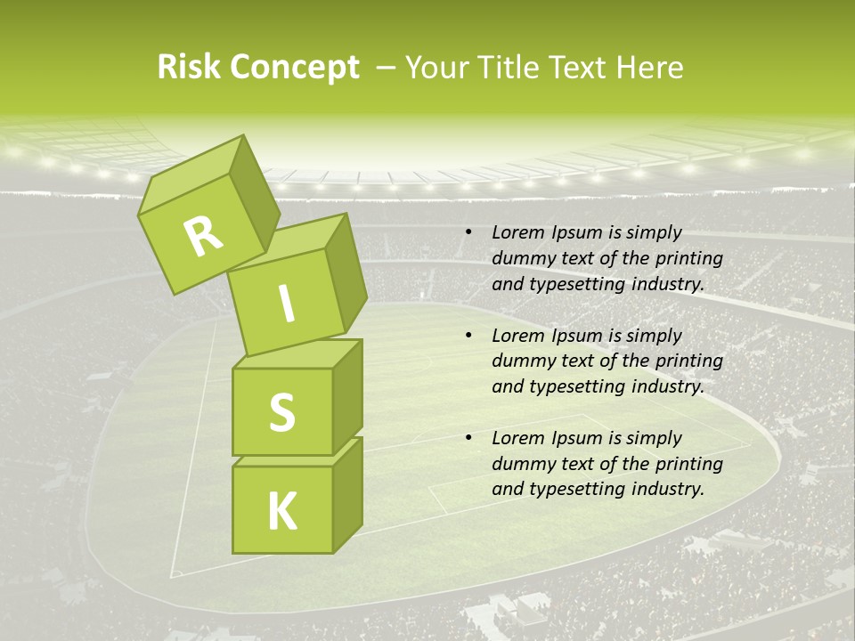 Grass Blue Football PowerPoint Template