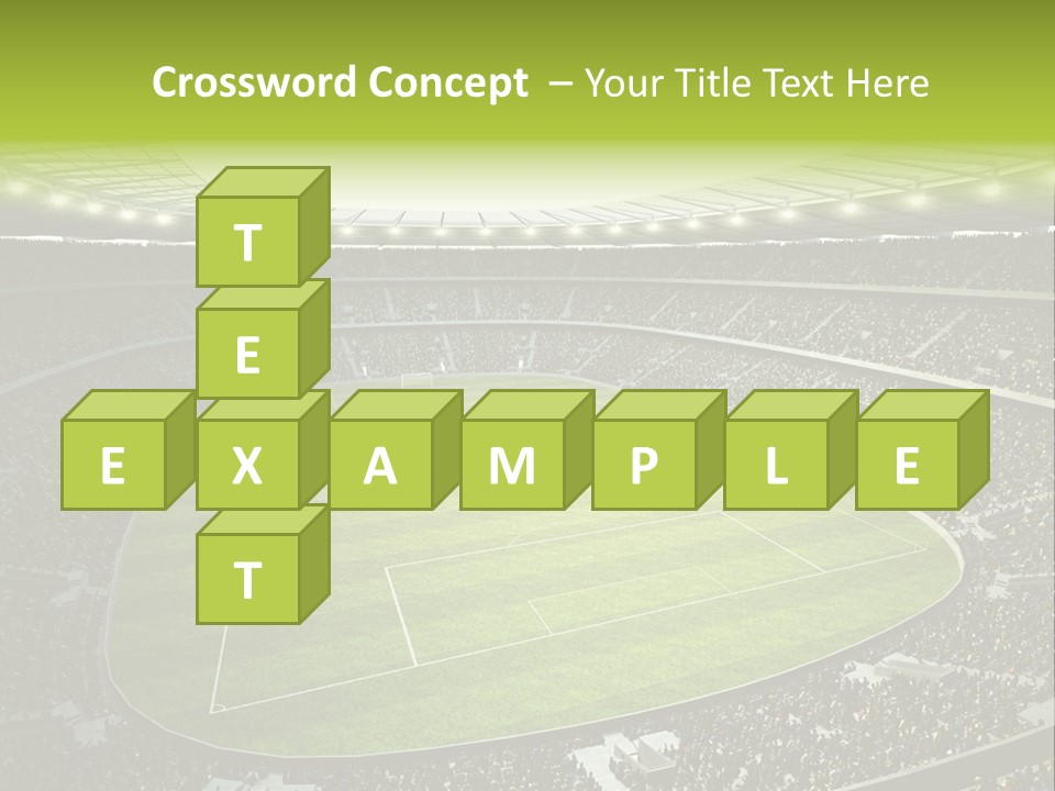 Grass Blue Football PowerPoint Template